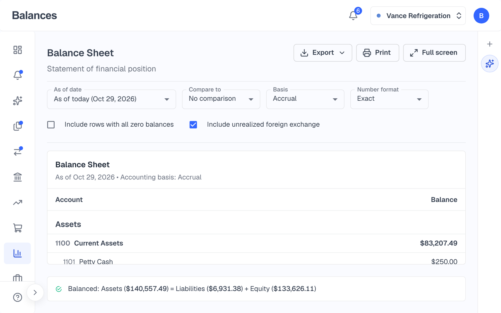 Every report your accountant asks for
