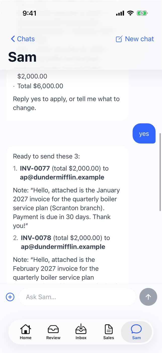 Ask from your phone