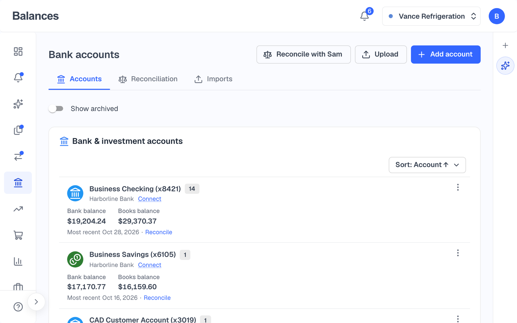 Connect in a click, or import any statement
